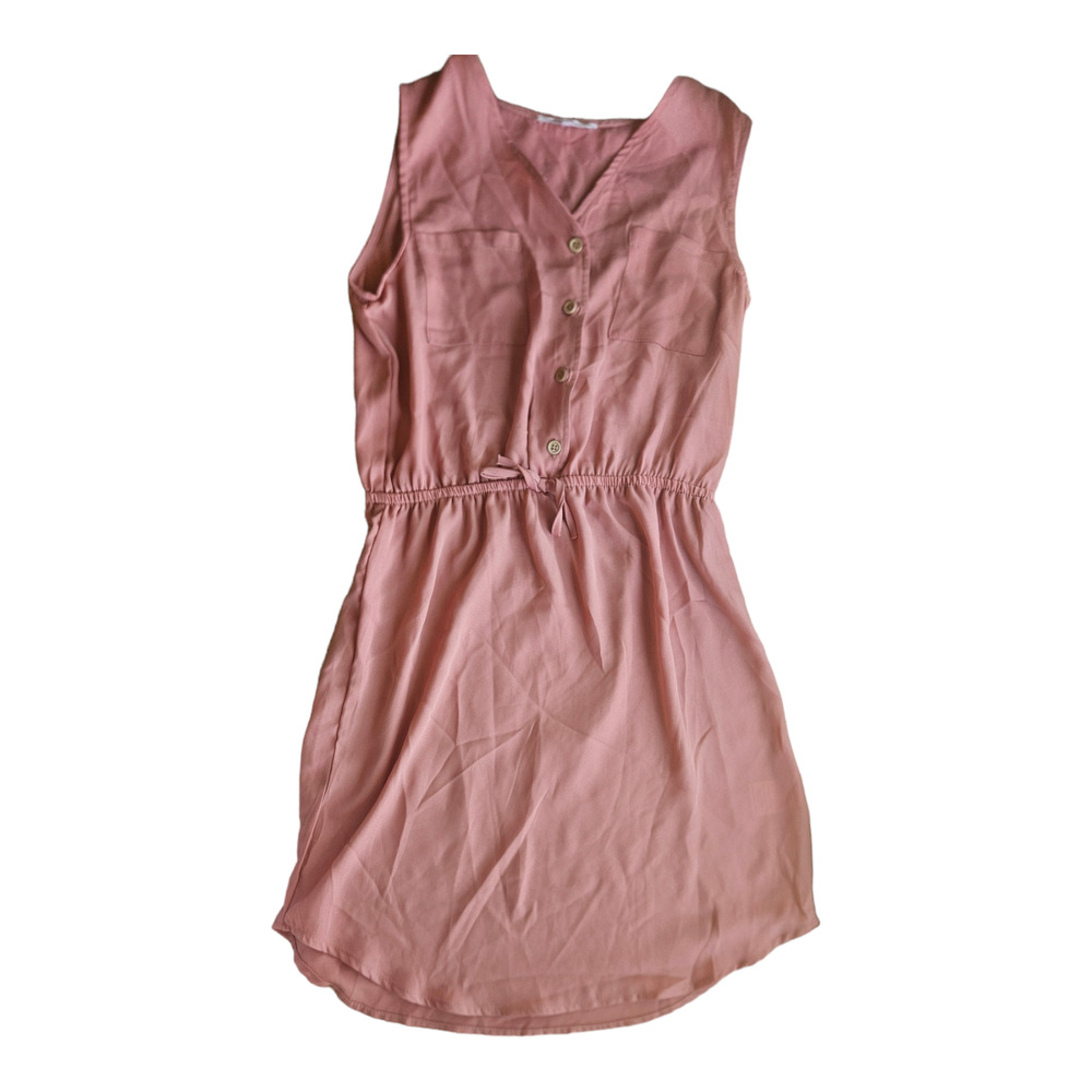 Stella Tweed Size 16 Pink Semi Sheer Sleeveless Dress